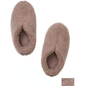 PINK Victoria's Secret fleece slipper booties.